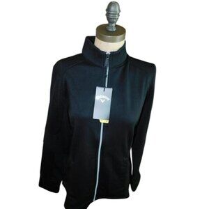 Callaway Size M Medium Full Zip Front Black Golf Jacket NWT